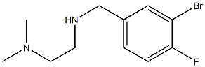 N'-(3-bromo-4-fluorobenzyl)-N,N-dimethylethane-1,2-diamine Struktur