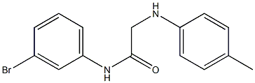 N-(3-bromophenyl)-2-[(4-methylphenyl)amino]acetamide Struktur