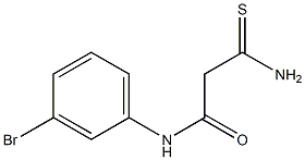 N-(3-bromophenyl)-2-carbamothioylacetamide Struktur