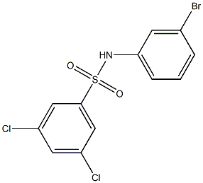 N-(3-bromophenyl)-3,5-dichlorobenzene-1-sulfonamide Struktur