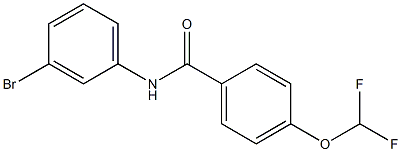 N-(3-bromophenyl)-4-(difluoromethoxy)benzamide Struktur