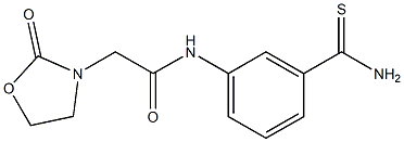 N-(3-carbamothioylphenyl)-2-(2-oxo-1,3-oxazolidin-3-yl)acetamide Struktur