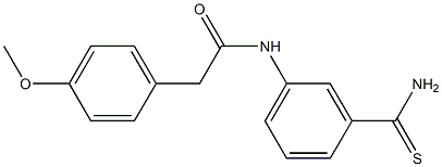 N-(3-carbamothioylphenyl)-2-(4-methoxyphenyl)acetamide Struktur