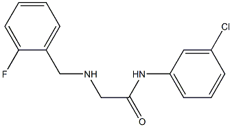 N-(3-chlorophenyl)-2-{[(2-fluorophenyl)methyl]amino}acetamide Struktur