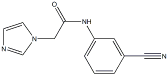 N-(3-cyanophenyl)-2-(1H-imidazol-1-yl)acetamide Struktur