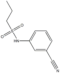 N-(3-cyanophenyl)propane-1-sulfonamide Struktur