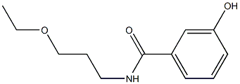 N-(3-ethoxypropyl)-3-hydroxybenzamide Struktur