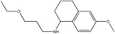 N-(3-ethoxypropyl)-6-methoxy-1,2,3,4-tetrahydronaphthalen-1-amine Struktur