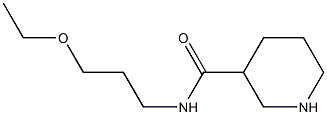 N-(3-ethoxypropyl)piperidine-3-carboxamide Struktur