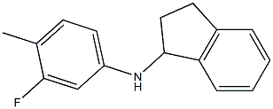 N-(3-fluoro-4-methylphenyl)-2,3-dihydro-1H-inden-1-amine Struktur