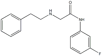 N-(3-fluorophenyl)-2-[(2-phenylethyl)amino]acetamide Struktur