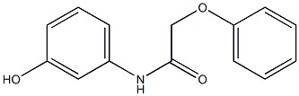 N-(3-hydroxyphenyl)-2-phenoxyacetamide Struktur