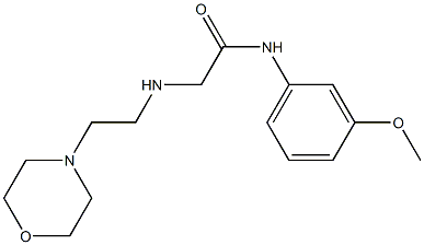 N-(3-methoxyphenyl)-2-{[2-(morpholin-4-yl)ethyl]amino}acetamide Struktur