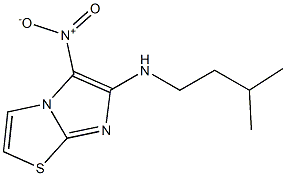 N-(3-methylbutyl)-5-nitroimidazo[2,1-b][1,3]thiazol-6-amine Struktur