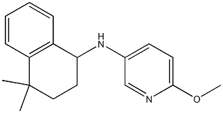 N-(4,4-dimethyl-1,2,3,4-tetrahydronaphthalen-1-yl)-6-methoxypyridin-3-amine Struktur