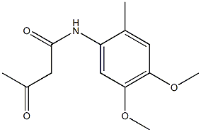 N-(4,5-dimethoxy-2-methylphenyl)-3-oxobutanamide Struktur