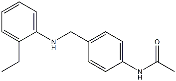 N-(4-{[(2-ethylphenyl)amino]methyl}phenyl)acetamide Struktur