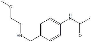 N-(4-{[(2-methoxyethyl)amino]methyl}phenyl)acetamide Struktur