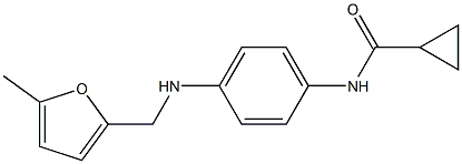 N-(4-{[(5-methylfuran-2-yl)methyl]amino}phenyl)cyclopropanecarboxamide Struktur