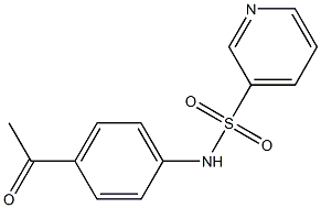 N-(4-acetylphenyl)pyridine-3-sulfonamide Struktur