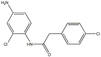 N-(4-amino-2-chlorophenyl)-2-(4-chlorophenyl)acetamide Struktur