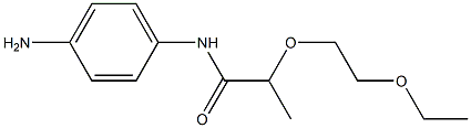 N-(4-aminophenyl)-2-(2-ethoxyethoxy)propanamide Struktur