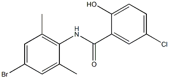 N-(4-bromo-2,6-dimethylphenyl)-5-chloro-2-hydroxybenzamide Struktur