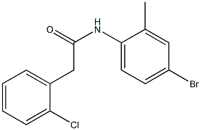 N-(4-bromo-2-methylphenyl)-2-(2-chlorophenyl)acetamide Struktur