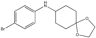 N-(4-bromophenyl)-1,4-dioxaspiro[4.5]decan-8-amine Struktur