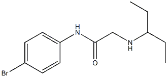 N-(4-bromophenyl)-2-(pentan-3-ylamino)acetamide Struktur