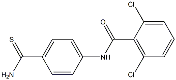 N-(4-carbamothioylphenyl)-2,6-dichlorobenzamide Struktur