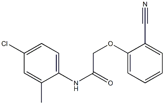 N-(4-chloro-2-methylphenyl)-2-(2-cyanophenoxy)acetamide Struktur