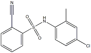 N-(4-chloro-2-methylphenyl)-2-cyanobenzene-1-sulfonamide Struktur