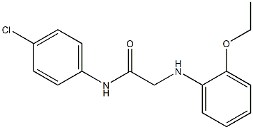 N-(4-chlorophenyl)-2-[(2-ethoxyphenyl)amino]acetamide Struktur