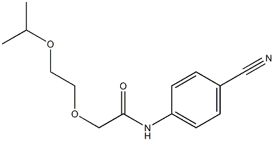 N-(4-cyanophenyl)-2-[2-(propan-2-yloxy)ethoxy]acetamide Struktur