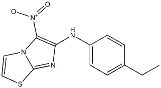 N-(4-ethylphenyl)-5-nitroimidazo[2,1-b][1,3]thiazol-6-amine Struktur