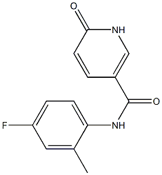 N-(4-fluoro-2-methylphenyl)-6-oxo-1,6-dihydropyridine-3-carboxamide Struktur