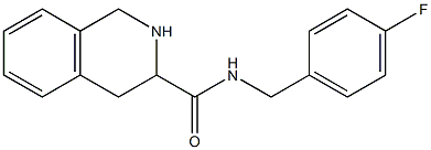 N-(4-fluorobenzyl)-1,2,3,4-tetrahydroisoquinoline-3-carboxamide Struktur