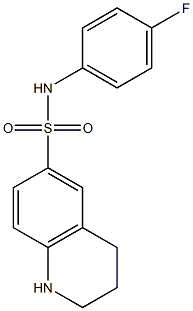 N-(4-fluorophenyl)-1,2,3,4-tetrahydroquinoline-6-sulfonamide Struktur