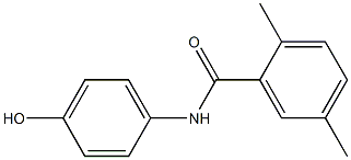 N-(4-hydroxyphenyl)-2,5-dimethylbenzamide Struktur