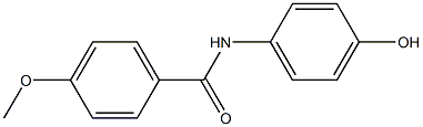 N-(4-hydroxyphenyl)-4-methoxybenzamide Struktur