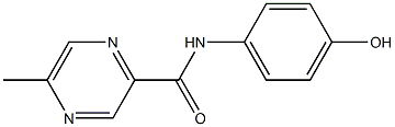 N-(4-hydroxyphenyl)-5-methylpyrazine-2-carboxamide Struktur