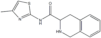 N-(4-methyl-1,3-thiazol-2-yl)-1,2,3,4-tetrahydroisoquinoline-3-carboxamide Struktur