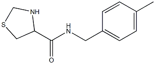 N-(4-methylbenzyl)-1,3-thiazolidine-4-carboxamide Struktur