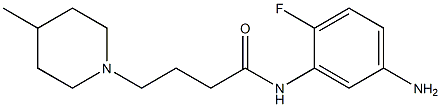 N-(5-amino-2-fluorophenyl)-4-(4-methylpiperidin-1-yl)butanamide Struktur