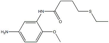 N-(5-amino-2-methoxyphenyl)-4-(ethylsulfanyl)butanamide Struktur