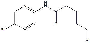 N-(5-bromopyridin-2-yl)-5-chloropentanamide Struktur