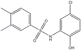 N-(5-chloro-2-hydroxyphenyl)-3,4-dimethylbenzene-1-sulfonamide Struktur