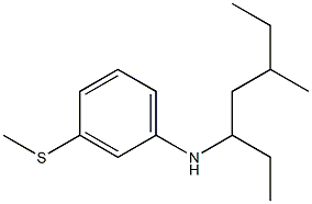 N-(5-methylheptan-3-yl)-3-(methylsulfanyl)aniline Struktur