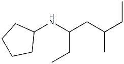 N-(5-methylheptan-3-yl)cyclopentanamine Struktur